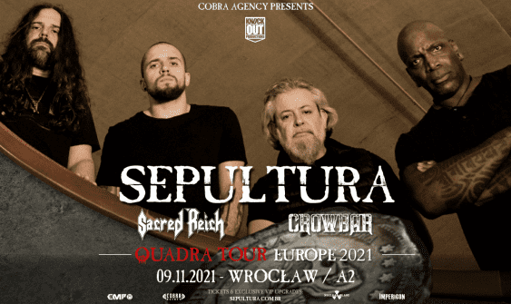 Sepultura, Sacred reich, Crowbar - Koncert, Wrocław