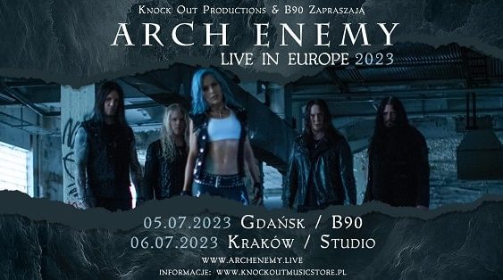 Arch Enemy - koncerty, Polska, lipiec 2023