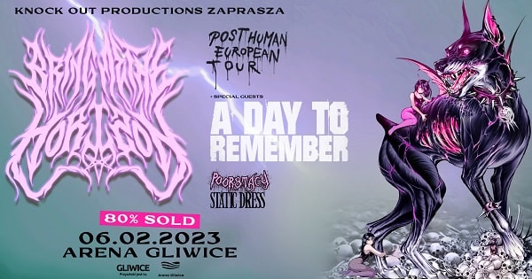 Bring Me The Horizon, A Day To Remember, Poorstacy, Static Dress - koncert, Gliwice, luty 2023