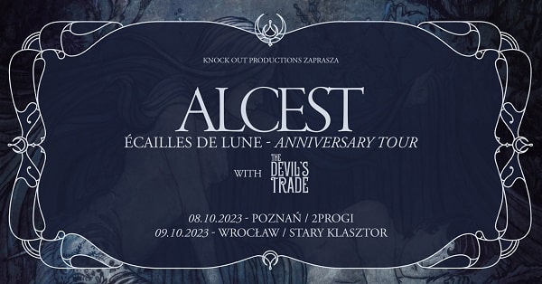 Alcest, The Devil’s Trade - koncerty, Polska, październik 2023