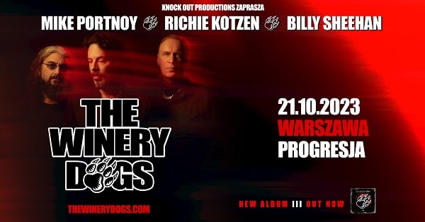 The Winery Dogs - koncert Warszawa, październik 2023