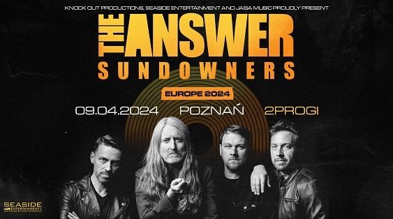 The Answer - koncert Poznań, kwiecień 2024