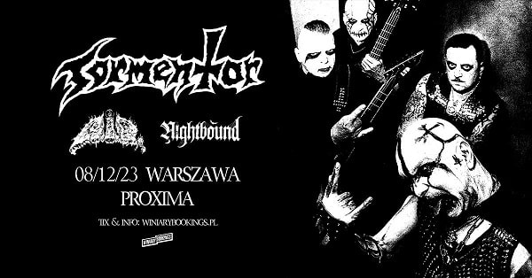 Tormentor, R.I.P., Nightbound - koncert, Warszawa, grudzień 2023