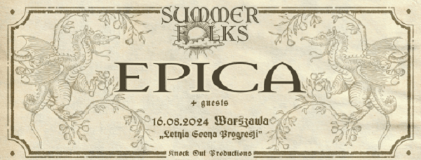 Epica - koncert Warszawa, sierpień 2024