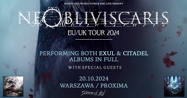 Ne Obliviscaris - koncert Warszwa, październik 2024