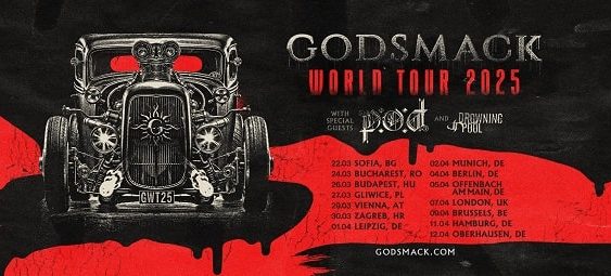 Godsmack, P.O.D, Drowning Pool - koncert Gliwice, marzec 2025
