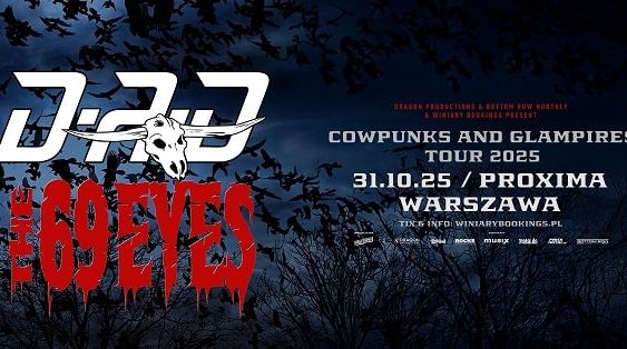 D-A-D, The 69 Eyes - koncert Warszawa, październik 2025