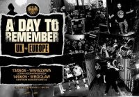 A Day To Remember z supportami na dwóch koncertach w Polsce.
