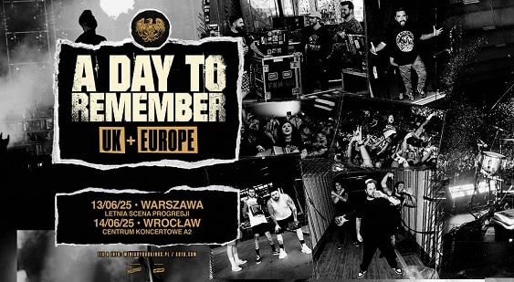 A Day To Remember - koncerty Polska, czerwiec 2025