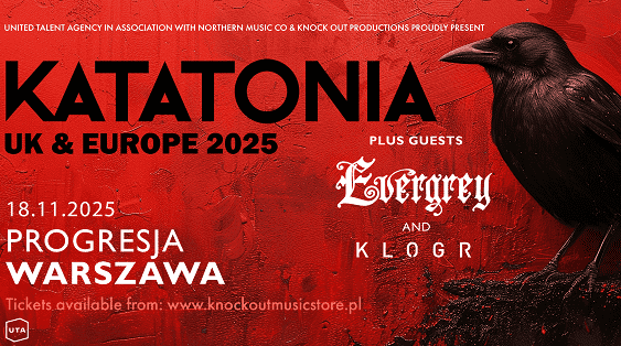 Katatonia, Evergrey, Klogr - koncert Warszawa, listopad 2025