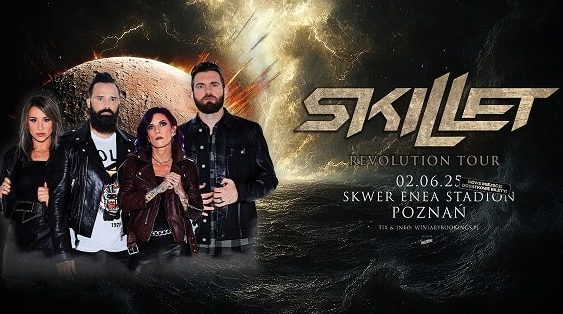 Skillet - koncert Poznań, nowe miejsce