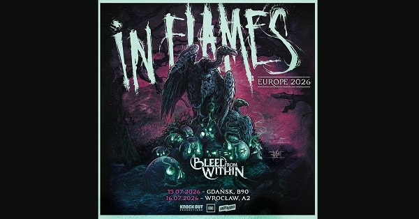In Flames, Bleed From WIthin - koncerty Polska, lipiec 2026