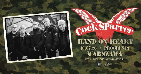 Cock Sparrer - koncert Warszawa, lipiec 2026