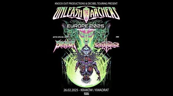Unleash The Archers, Seven Kingdoms, Striker - koncert Kraków, luty 2024