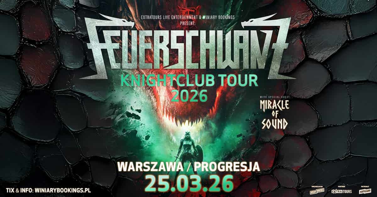 Feuerschwanz, Miracle of Sound - koncert Warszawa, marzec 2026