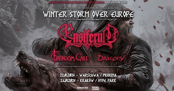 Ensiferum Freedom Call, Dragony - koncerty Polska, styczeń 2026