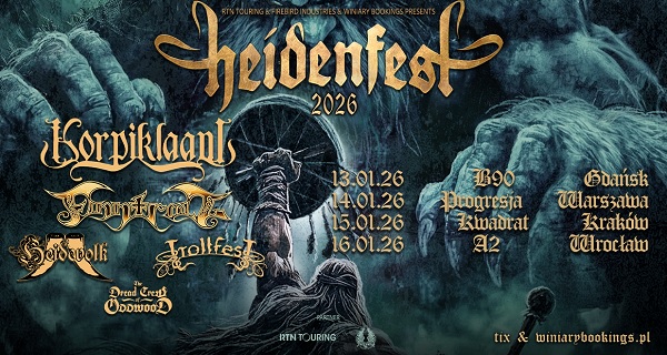 HEIDENFEST, Korpiklaani, Finntroll, Heidenvolk, Trollfest, The Dread Crew of Oddwood - koncerty Polska, styczeń 2026