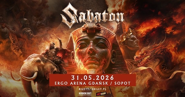 Sabaton - koncert Gdańsk, maj 2026