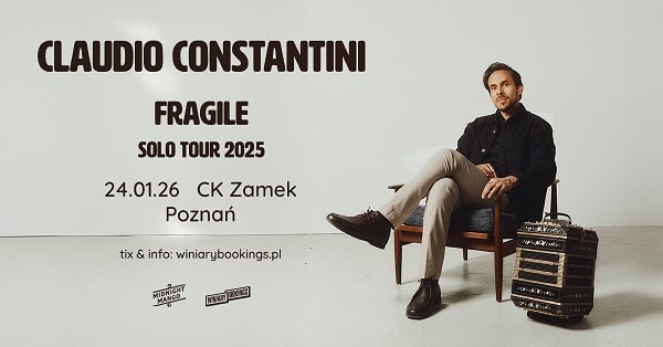 Peru Constantini, koncert Poznań, styczeń 2026