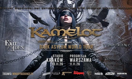 Kamelot, Exit Eden, Temperance - koncerty Polska, listopad 2026