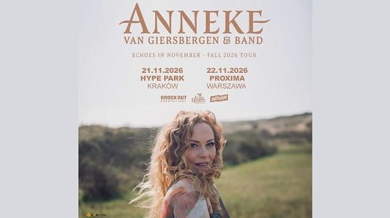 Anneke Van Giersbergen - koncerty Polska, listopad 2026