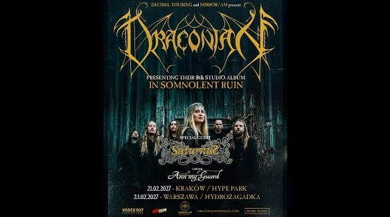 Draconian, Saturnus, Ann My Guard - dodatkowy koncert Polska, luty 2027