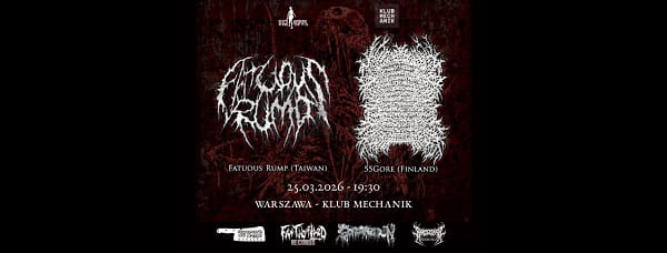 Fatuous Rump, 55 Gore, Vermintide Visions - koncert Warszawa, marzec 2026