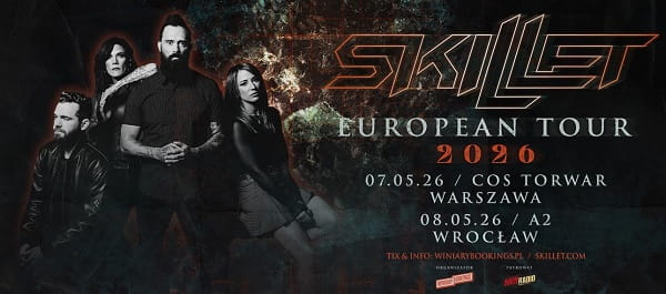 Skillet - koncerty Polska, maj 2026