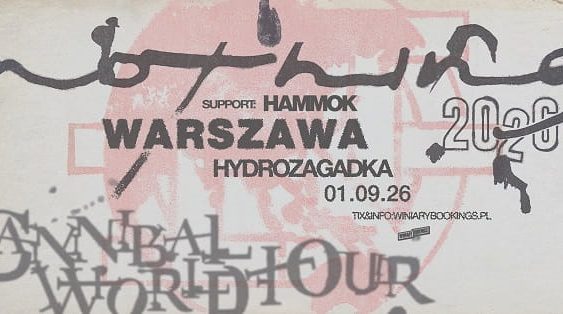 Nothing, Hammok - koncert Warszawa, wrzesień 2026