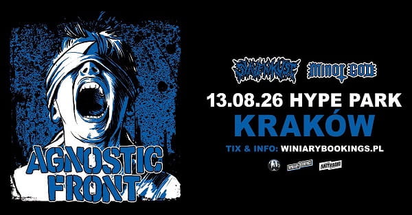 Agnostic Front, Slavenkust, Minor God - koncert Kraków, sierpień 2026