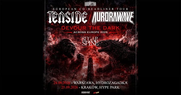Tenside, Aurorawave, Sugar Spine - koncert Warszawa, wrzesień 2026