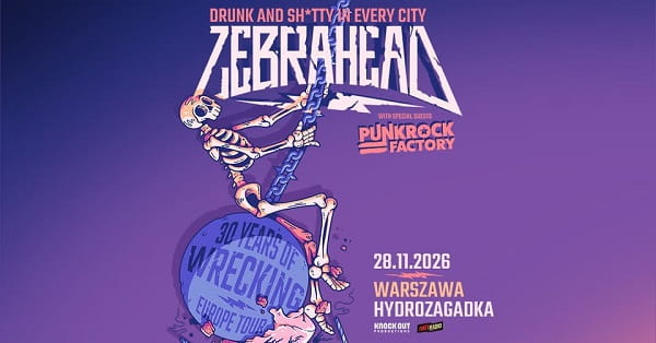 Zebrahead, Punk Rock Factory - koncert Warszawa, listopad 2026